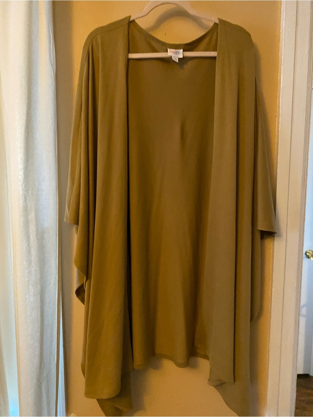 LuLaRoe Olive Open-Front Draped Kimono